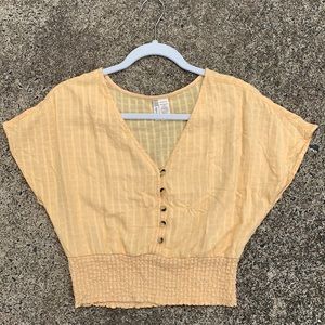 Yellow Summer Crop Top